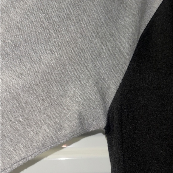 Black and Gray Raglan Graphic Tee #SH004 WHT POLY - Picture 4 of 5